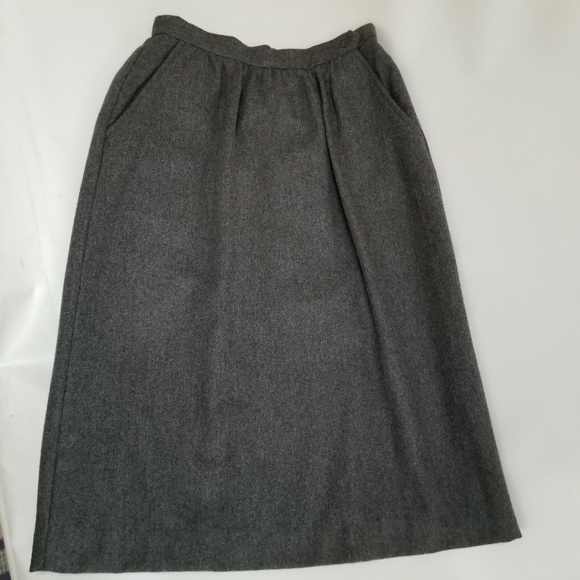 Rafaella Dresses & Skirts - Vintage Rafaella Gray Wool Blend Skirt Size 8